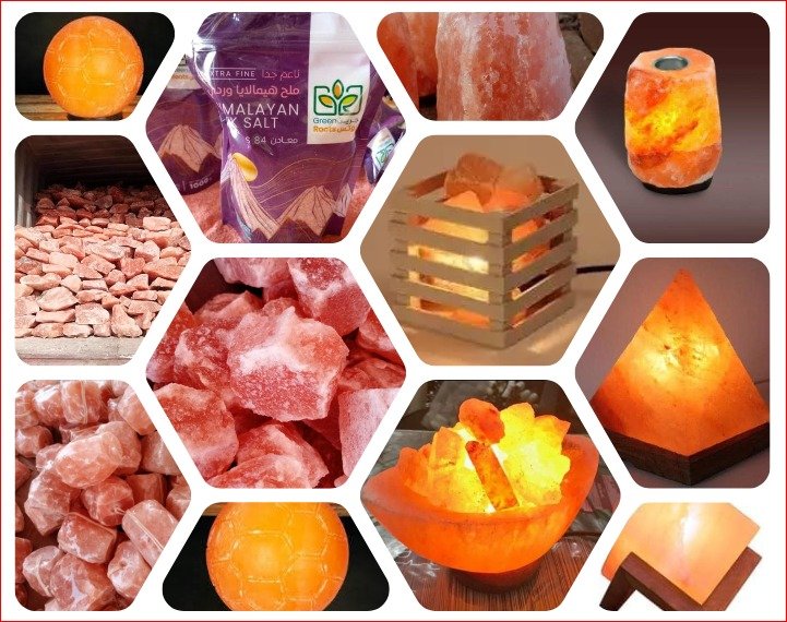 Pink Salt and lamps