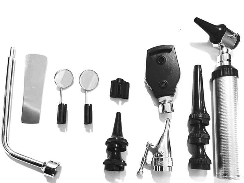 Veterinary ENT Diagnostics Set: Otoscope Diagnostics Ear, Nose and Throat Exam Kit