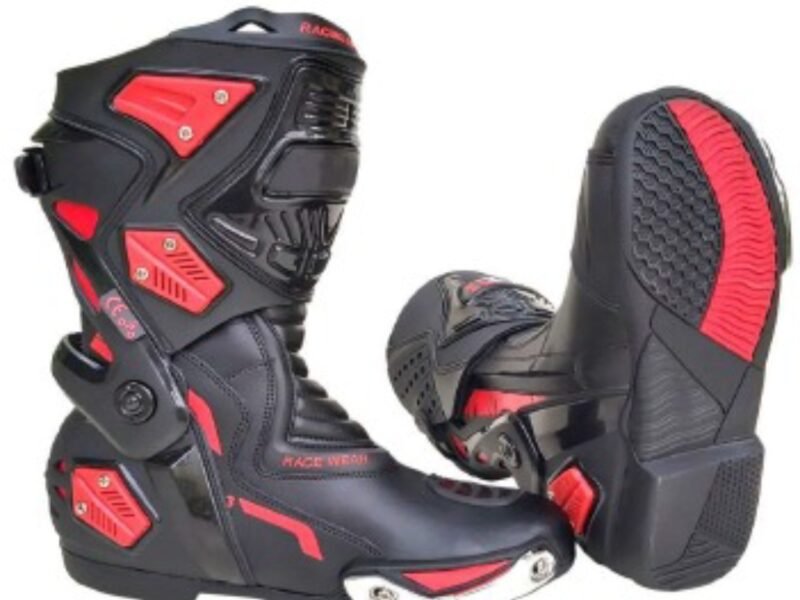 REAL LEATHER MOTORBIKE RACING BOOTS - Experience the Ultimate Riding with MOTORCYCLE HIGH TECH MENS SHORT SPORTS SHOES