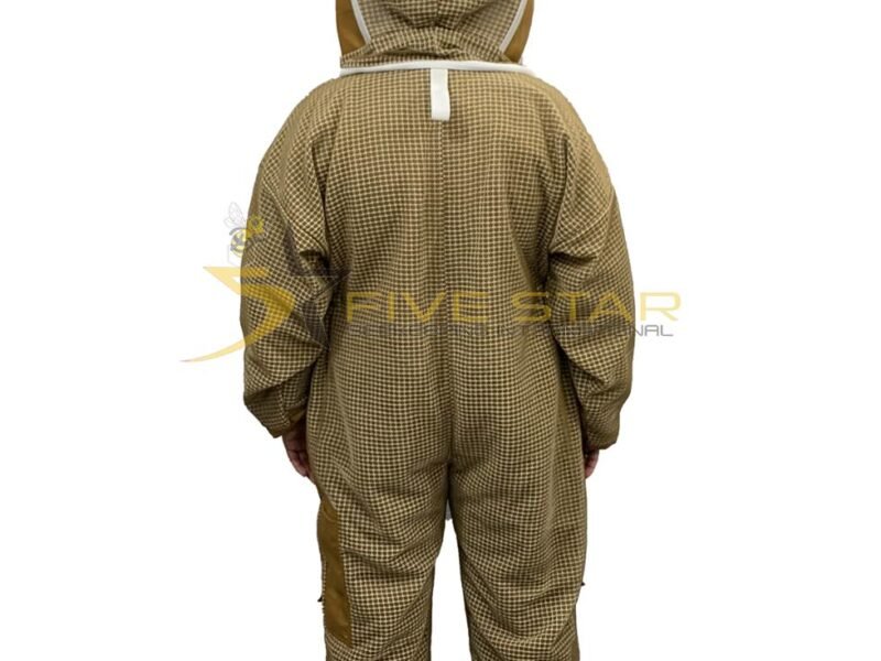 Beekeeping Three Layer Ventilated Khaki Suit with Fencing Veil