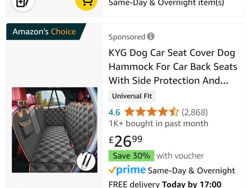 Dog seat covers