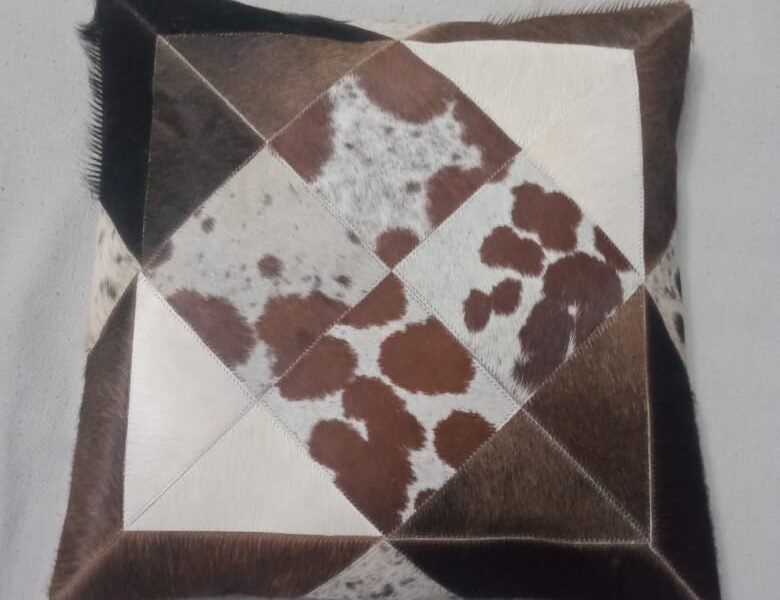 Cushion cover (cowhide) set of 2