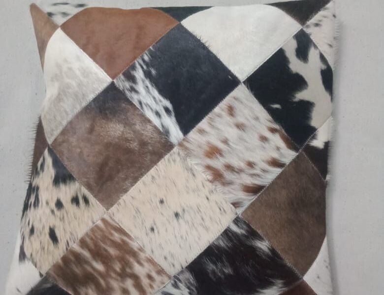 Cushion cover (cowhide) set of 2