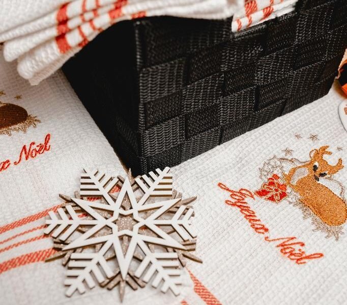 CHRISTMAS TEA TOWELS (STOCK IN UK) 100%COTTON