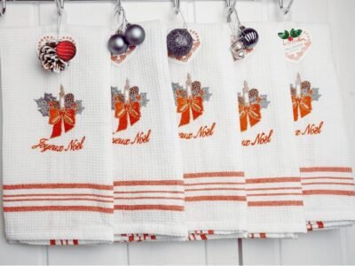 CHRISTMAS TEA TOWELS (STOCK IN UK) 100%COTTON