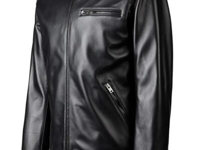 Latest High Quality New Style Men’s Black Lambskin Leather Jacket