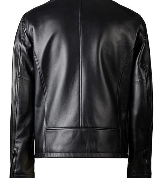 Latest High Quality New Style Men’s Black Lambskin Leather Jacket