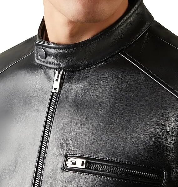 Latest High Quality New Style Men’s Black Lambskin Leather Jacket