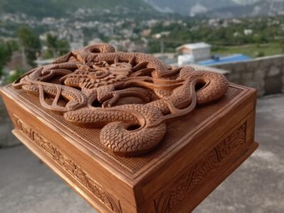 3D Dragon - Handmade Wooden Jewellery Box