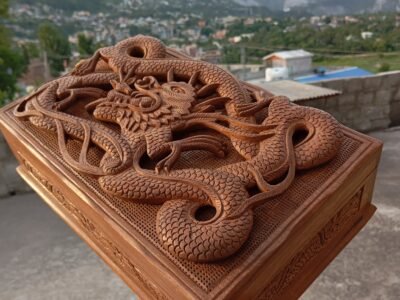 3D Dragon - Handmade Wooden Jewellery Box